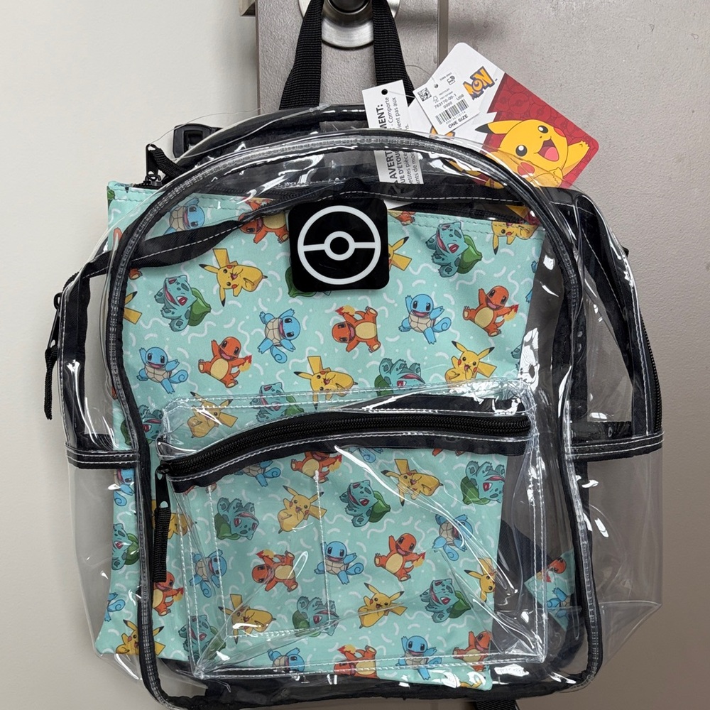 Pokemon Clear Backpack
